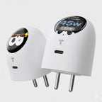 FlashEye-Dot Smart GaN Charger | 45W Type-C Fast Charger for iPhone & MacBook