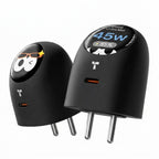 FlashEye-Dot Smart GaN Charger | 45W Type-C Fast Charger for iPhone & MacBook