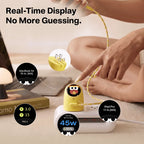 FlashEye-Dot Smart GaN Charger | 45W Type-C Fast Charger for iPhone & MacBook